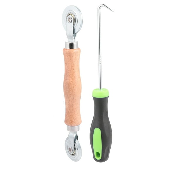 Tool Screen Roller Spline Hand Precision Wheel Steel Handle Wooden Flat Home Nylon Rolling Hook Screens Installing
