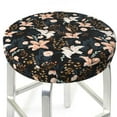 thumbnail image 3 of KLL Lilies Flowers Round Bar Chair Cushion Cover ,Bar Stool Protector with Elastic, Soft Washable, 3 of 6