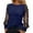 Dark Blue, variant on Womens Crew Neck Short Sleeve T Shirt Basic Top Casual Fit Versatile