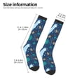 thumbnail image 4 of Haiem Alpaca Astronaut in Space Socks, Funny Novelty Crazy Design Cotton Socks Sports Socks Knee High Socks For Men, Women,1Pairs - Gift For Working Friends, 4 of 8