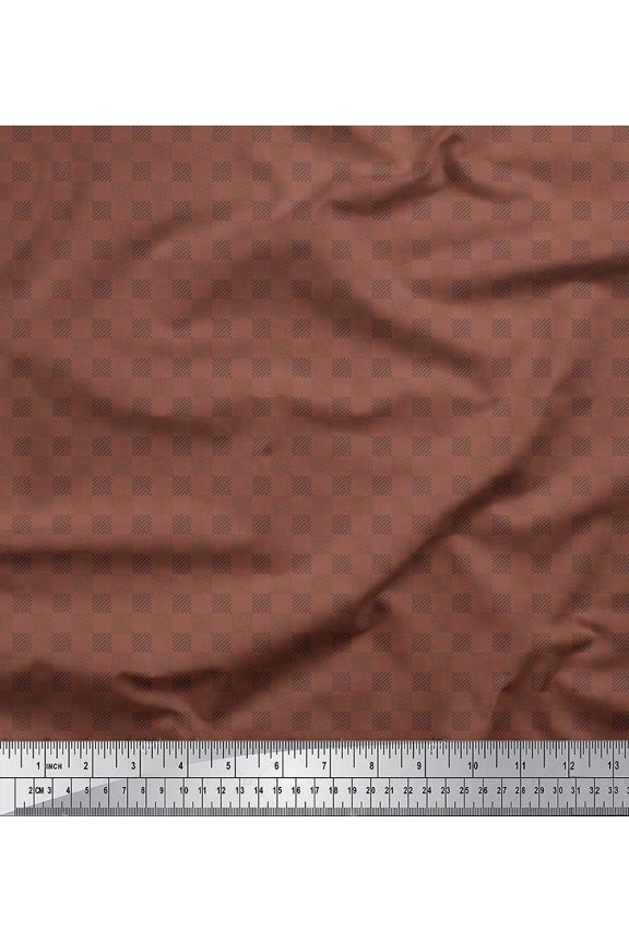 Viscose Chiffon Fabric Dot & Diagonal Stripe Shirting Print Sewing Fabric Yard 42 Inch Wide