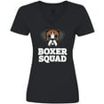 thumbnail image 3 of Inktastic Dog Boxer Squad Women's V-Neck T-Shirt, 3 of 5