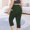Green, variant on Women's New Thin Elastic Loose Large Size Korean Version of Everything Long Trousers Casual Trousers Haren, Black, L