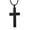 Black, variant on Crystal Cross Necklace for Ashes - Stainless Steel Keepsake Cremation Jewelry - Religious Cross Memorial Urn Necklace for Pet Human Ashes Pendant