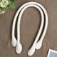 thumbnail image 5 of EeaseMX 1 par de asas de cuero de 50 cm para bolso de mano, correa de repuesto para coser, accesorios para bolsos gruesos, cinturón de costura (blanco), 5 of 7
