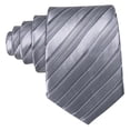 thumbnail image 5 of Set de Corbata Barry.Wang Clásica de Seda Tejida a Rayas 150 cm, 5 of 5