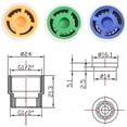 thumbnail image 1 of Shower flow restrictor set - up to 70% water saving 4 l/min, 1 of 4