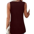 thumbnail image 3 of Enwejyy Women Summer Leopard Print Pleated Sleeveless Loose Tank Blouse Top, 3 of 3