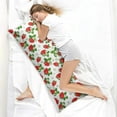 thumbnail image 4 of Strawberry Body Pillow Cover - Soft & Breathable, Hidden Zipper, 20"x54", Kawaii Strawberry & Floral Print - Perfect Gift for Strawberry Lovers, Side Sleepers, Pregnancy Support & Sweet Home Decor, 4 of 7