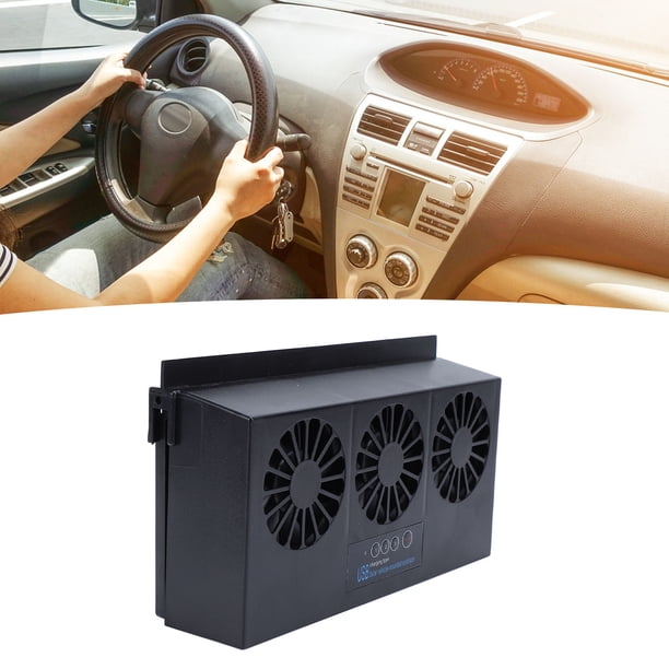 Ventilador de Escape de Coche Con Energía Solar, Batería de Refigrigion Eficiente, Uso Versátil para Coches, Hogares, Oficinas