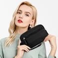 thumbnail image 5 of Wristlet Wallet for Women, Nylon Quilted Clutch with Wrist Strap, Compact Card Holder and Cash Organizer for Everyday Use, 5 of 5