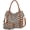 Brown, variant on Checkered Shoulder Bag,Two-piece Set Handbag,Multi Pocket Sloping Shoulder Handbag,Fashionable Handbag With Wallet.