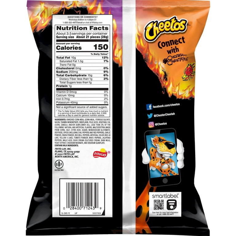 Cheetos Crunchy Flamin' Hot 3.25oz - Order Online for Delivery or Pickup
