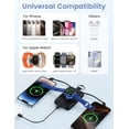 thumbnail image 3 of RORRY Portable Charger 10000mAh, Power Bank with Built-in Cables & Apple Watch Magnetic Charger, 20W Fast Charging Travel Charger for iPhone 17/16/15/14, Apple Watch, Samsung & Android, Mom-Pink, 3 of 5