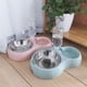 thumbnail image 2 of Comedero para gatos, comedero para perros, comedero de arroz antivuelco para gatos, comedero automático de doble cuenco, suministros para perros, 2 of 5