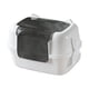 thumbnail image 5 of Caja de arena para gatos cerrada, orinal portátil con tapa desmontable y tapa para gatos Blanco, 5 of 9