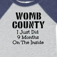 thumbnail image 4 of Inktastic Womb County I Just Did 9 Months on the Inside Boys or Girls Baby Bodysuit, 4 of 5