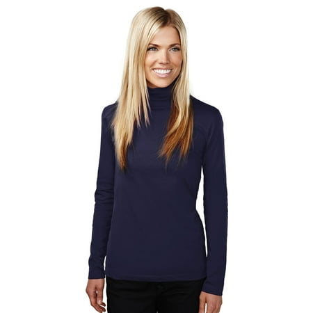 Multi Bright Turtleneck - Tri-Mountain Women's Self Fabric Collar Turtleneck Jersey