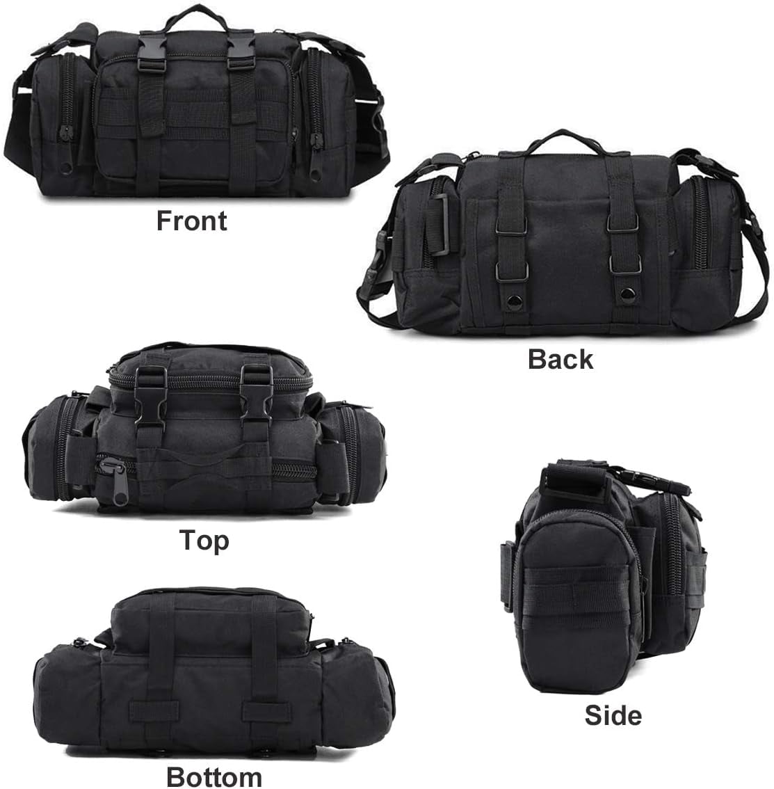Small Molle Duffle Bag Men Gym Bag Waist Bag Fanny Pack Workout Pouch Travel Carry On Bag