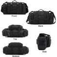 thumbnail image 2 of Small Molle Duffle Bag Men Gym Bag Waist Bag Fanny Pack Workout Pouch Travel Carry On Bag, 2 of 12