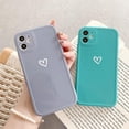 thumbnail image 2 of Compatible with iPhone 12 Pro Max Case for Women Girls, Cute Love Heart Pattern Soft Slim TPU Protective Bumper Phone Case for iPhone 12 Pro Max 6.7＂ -Blue gray, 2 of 7