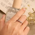 thumbnail image 5 of Anillo de ansiedad con cuentas para mujer, anillo de cuentas, anillo de ansiedad, gira libremente, anillos para aliviar el estrés para regalo, 5 of 5
