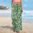 thumbnail image 5 of QATAINLAV Womens Wide Leg Palazzo Pants Boho Floral 2025 Summer Beach Pant Flowy Casual Lounge Trousers for Vacation Clothes Multicolor XL, 5 of 7