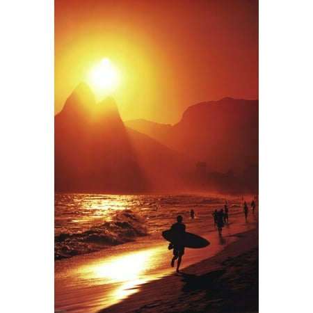 Ipanema Beach - Rio De Janeiro Poster Poster (Best Month To Visit Rio De Janeiro)