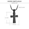 thumbnail image 2 of Cross Urn Pendant Memory Necklace for Cremation Ashes Holder Memorial Jewelry, 2 of 6