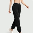 thumbnail image 5 of Women's Gym Workout Joggers Pants Stretchy High Waisted Athletic Yoga Pants Womens Casual Solid Loose Fits Lightweight Breathable Sports Running Sweatpants, 5 of 9