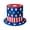 B, variant on WUYVCG Under $5 New Independence Day Hat Uncle Top Hat Patriotic Decoration Props American Flag Tall Hat