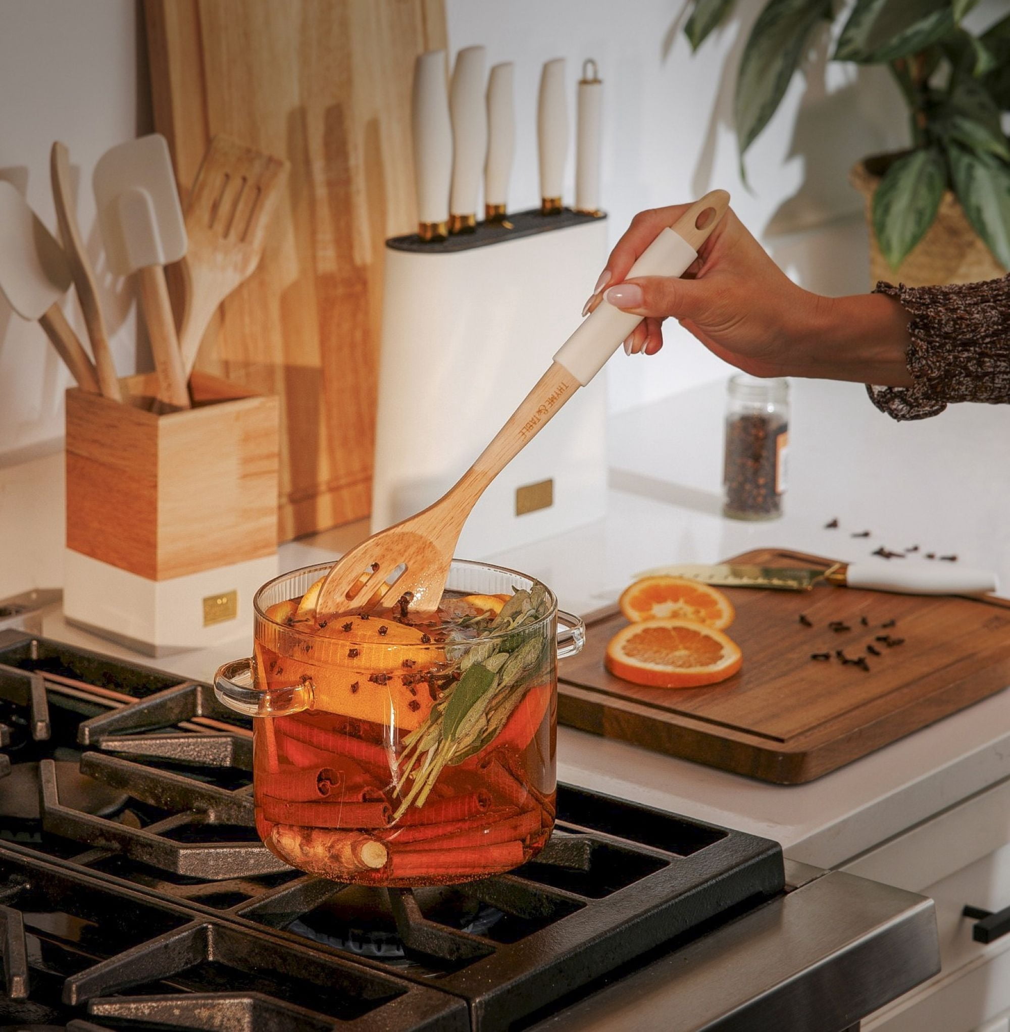 Thyme & Table 1.59QT Borosilicate Glass Pot