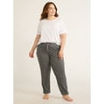 thumbnail image 2 of Joyspun Women's Hacci Knit Jogger Sleep Pants, 29” Inseam, Sizes XS to 3X, 2 of 6