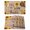brown, variant on Wood Sunflowers Placemats Set of 12, Vintage Garden Floral Bees Farmhouse Placemats for Dining Table, Place Mats for Kitchen Tabletop, Waterproof Wipeable Dining Table Mats Set
