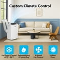 thumbnail image 5 of Whynter 10000 BTU SACC Dual Hose Portable Air Conditioner, 13000 BTU ASHRAE, Inverter AC with WiFi, Cools up to 500 Sq Ft, ARC-1280WX, 5 of 13