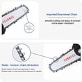 thumbnail image 4 of Mini Chainsaw TORRYZA 4-Inch Cordless Electric Portable Chainsaw with Brushless Motor, One-Hand Lightweight, Pruning Shears Chainsaw for Tree Branch Wood Cutting (Chainsaw+ 2 Batteries), 4 of 10
