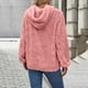 thumbnail image 5 of Sudaderas con capucha para mujer,Sudadera con capucha de manga larga con cuello en V para mujer, blusa informal de poliéster, suave y cómoda para uso diario, sopatenor, 5 of 8