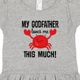 thumbnail image 4 of Inktastic My Godfather Loves Me Godchild Girls Toddler Dress, 4 of 5