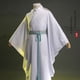 thumbnail image 4 of Disfraz de cosplay de Xie Lian, disfraz de anime Tian Guan Ci Fu, pelucas Xielian, sombrero de bambú, zapatos, accesorios, traje de anime Han Fu blanco para Halloween, 4 of 5