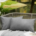 thumbnail image 1 of WAYIMPRESS - Cojines para exteriores para muebles de patio, fundas de almohada impermeables, cojín cuadrado para jardín, fundas de almohada de lino para casa de campo, fundas para cojines para patio, tienda de campaña, sofá, 18 x 18 pulgadas, color crema Vhermosa WMPH-1455-3, 1 of 6