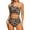Leopard, variant on MOSHU One Shoulder Womens Bikini Sets High Waisted Bathing Suits for Women Tie High Cut Swimsuits