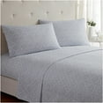thumbnail image 2 of Mellanni 3-Piece Iconic Twin XL Bedsheet Set - Microfiber, 16" Deep Pocket, Cooling, Wrinkle, Fade, Stain Resistant, Laced Sky Blue, 2 of 8