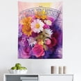 thumbnail image 1 of Mothers Day Tapestry, Watercolor Drawing with Blossoming Roses Daisies and I Love You Mother Words, Fabric Wall Hanging Decor for Bedroom Living Room Dorm, 5 Sizes, Multicolor, by Ambesonne, 1 of 1