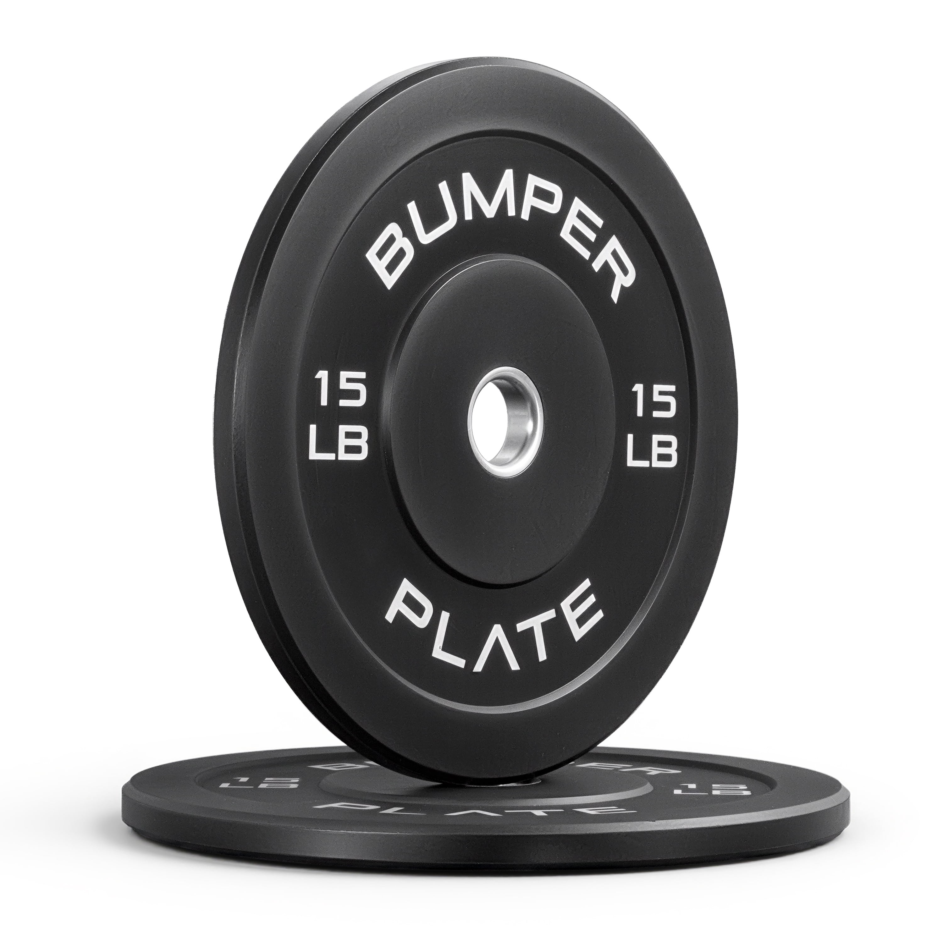 CAP Barbell Olympic Rubber Bumper Plate, PAIR (15lbx2)
