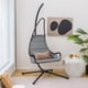 thumbnail image 4 of Silla Colgante Costway para Interiores y Exteriores Asiento Extra Ancho Acolchado Marco de Metal en Forma de X Kit para Colgar Seguro, 4 of 5