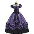 thumbnail image 5 of Women's Gothic Victorian Rococo Dress Civil War Southern Belle Tea Party Ball Gown Medieval Evening Dress, 5 of 7