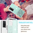 thumbnail image 4 of Compatible with Poco F5 Pro Case Cute Glitter Clear Sparkly Cases Shockproof Xiaomi Poco F5 Pro Phone Case for Women Girls Silicone Slim Bling Protective Cover (Green), 4 of 7