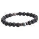 thumbnail image 1 of Pulsera de cuentas Sunnimix de piedra natural de Buda tibetano 8 mm gris, 1 of 8
