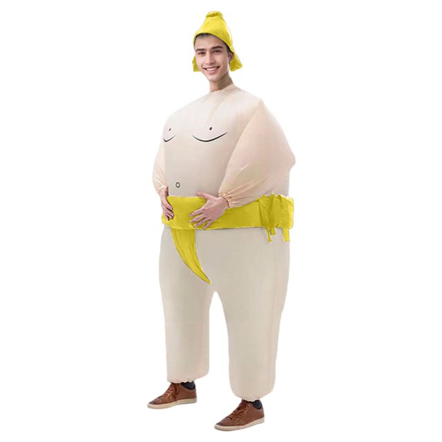 Liyamei Entertainment Funny Parent Child Children Adult Big Fatty Inflatable Carnival Party Performance Funny Yellow B