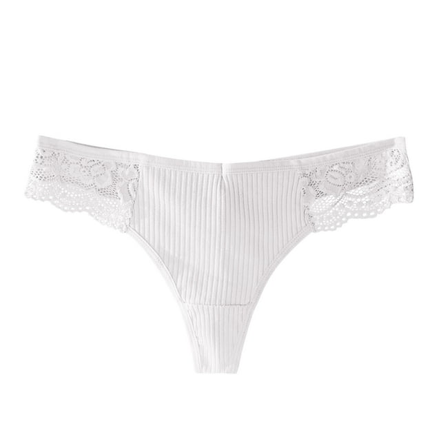 TOWED22 g String String Femme Culottes en Coton String de Sport Culottes Respirantes(Blanc,m)